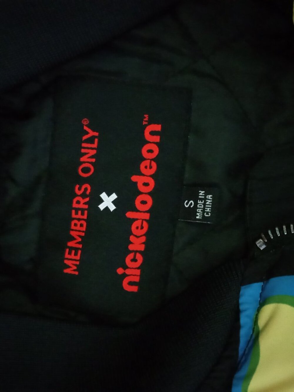 Members Only x Nickelodeon Spongebob Bomber Jacket Mens Small - Picture 2 of 4